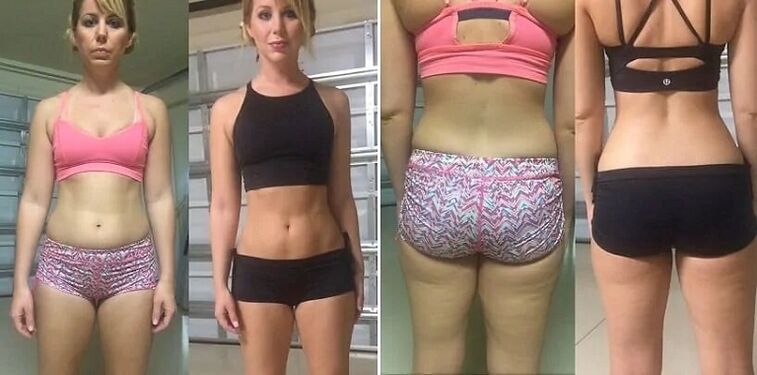 Fotos de antes e despois de seguir a dieta ceto